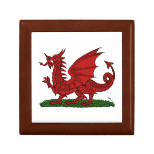 Red Dragon of Wales Jewelry Box