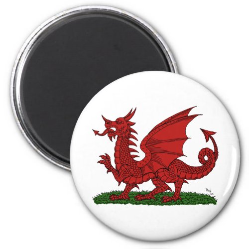 Red Dragon of Wales Magnet