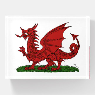 Red Dragon of Wales Paperweight