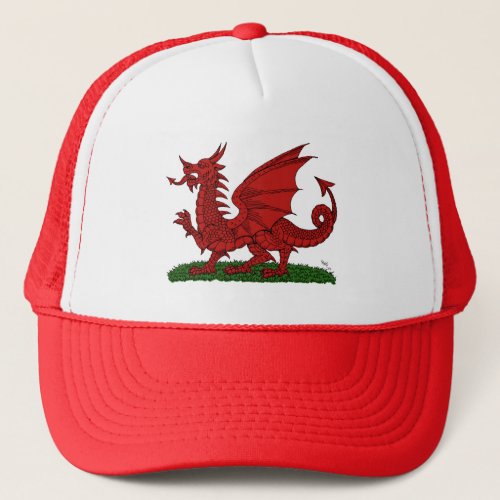 Red Dragon of Wales Trucker Hat