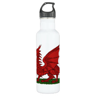 Red Dragon of Wales Water Bottle