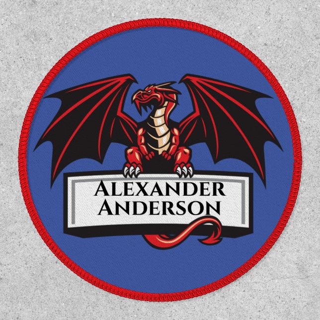 Red Dragon Personalize  Patch (Front)