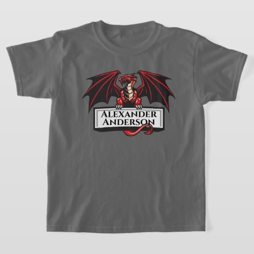 Red Dragon Personalize  T_Shirt