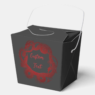 Red Dragon Personalized Favor Boxes
