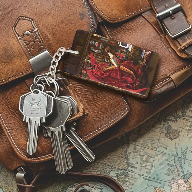 Red Dragon Podcast Fantasy Keychain (Creator Uploaded)
