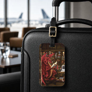Red Dragon Podcast Fantasy Luggage Tag