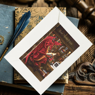 Red Dragon Podcast Fantasy Rectangular Sticker