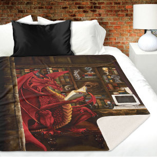 Red Dragon Podcast Fantasy Sherpa Blanket