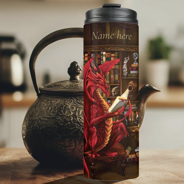 Red Dragon Podcast Fantasy Thermal Tumbler (Creator Uploaded)
