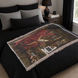Red Dragon Podcast Fantasy Throw Blanket