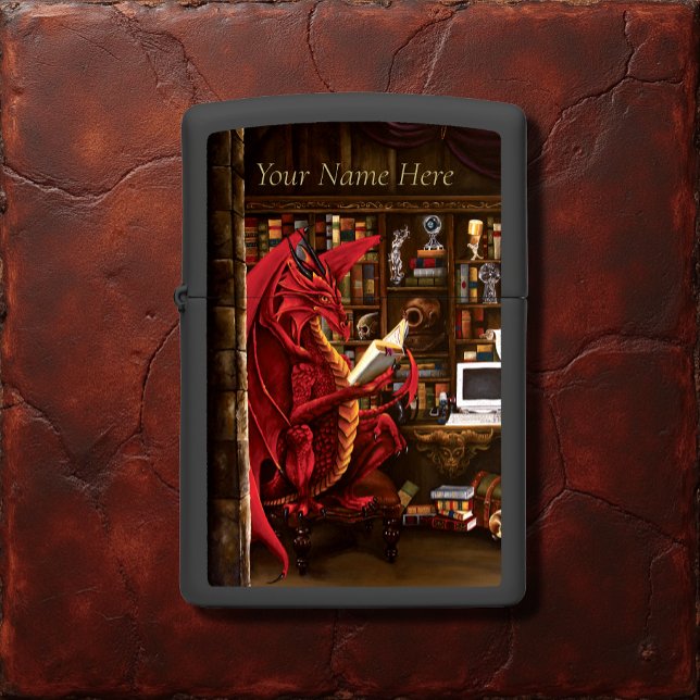Red Dragon Podcast Fantasy Zippo Lighter (Creator Uploaded)