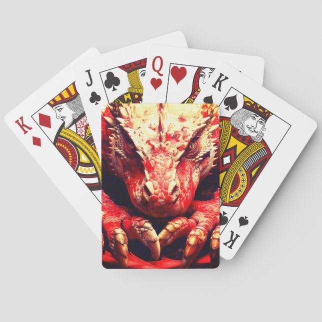 Red Dragon Poker Cards (Back)