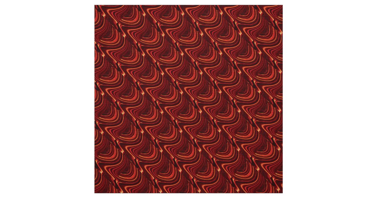 Red Dragon Scales Fabric | Zazzle