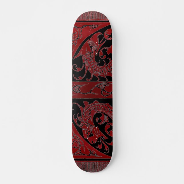 Red Dragon Skateboard Deck (Front)