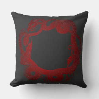Red Dragon Throw Pillow