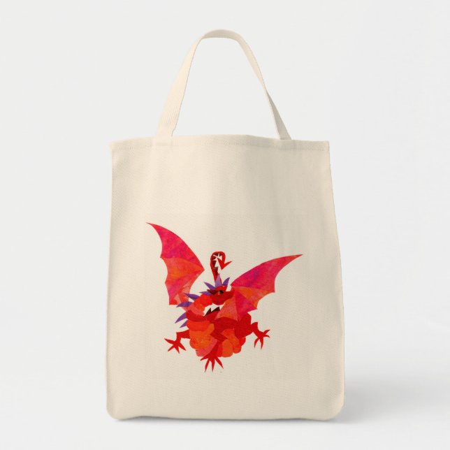 'Red Dragon' Tote Bag (Front)
