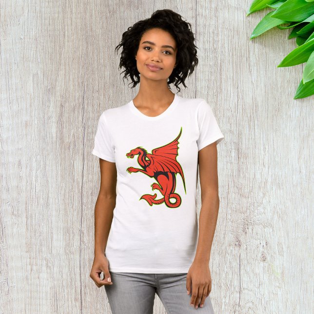 Red Dragon Womens T-Shirt (Creator Uploaded)