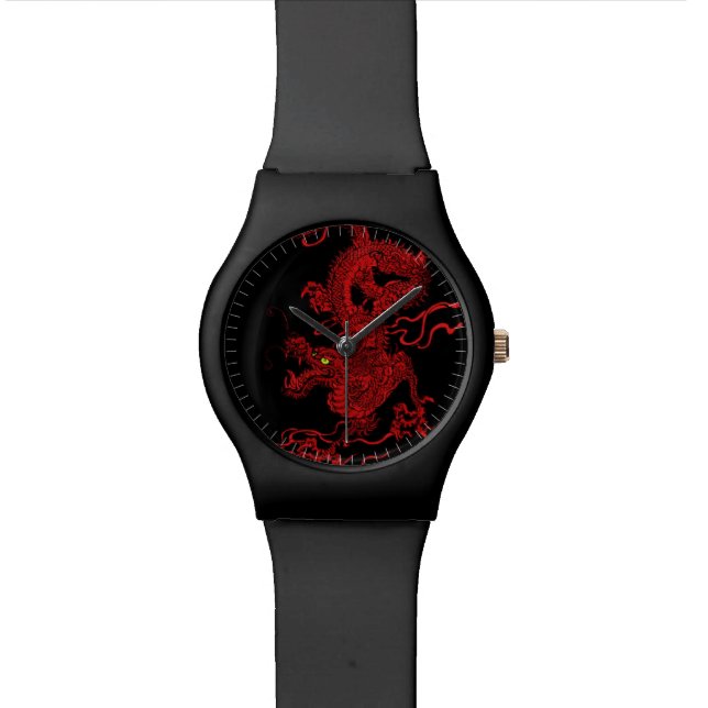 Red Dragon Wrist Watch (Close Up)