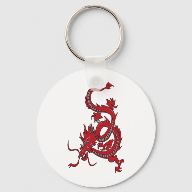 Red Dragon - Year of the Dragon Keychain (Front)
