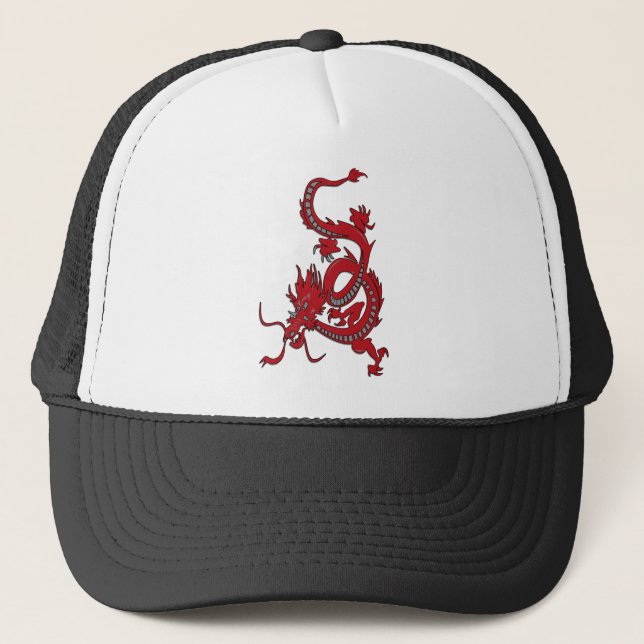 Red Dragon - Year of the Dragon Trucker Hat (Front)