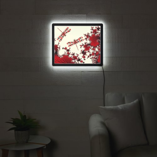 Red Dragonflies  LED Sign