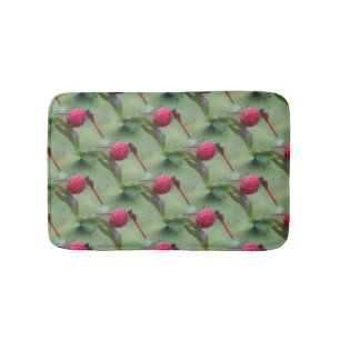 Red Dragonfly Animal Pattern Bath Mat