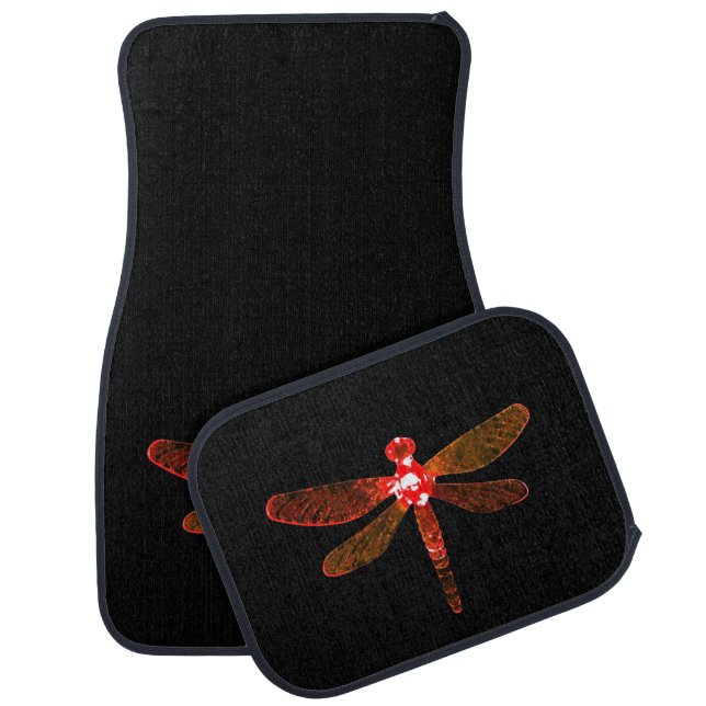 Red Dragonfly Car Mats (Set)