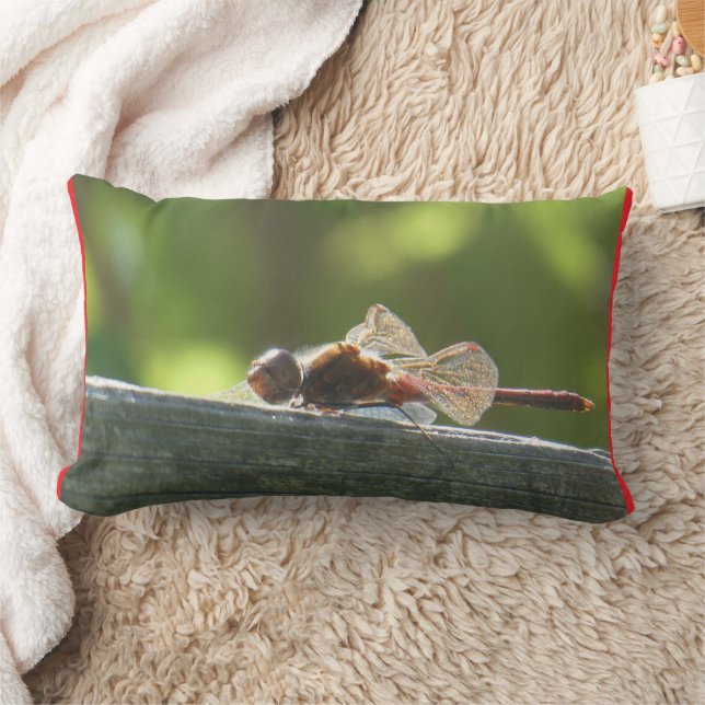 Red Dragonfly in the Sun Pillow (Blanket)