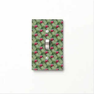 Red Dragonfly Nature Pattern Light Switch Cover