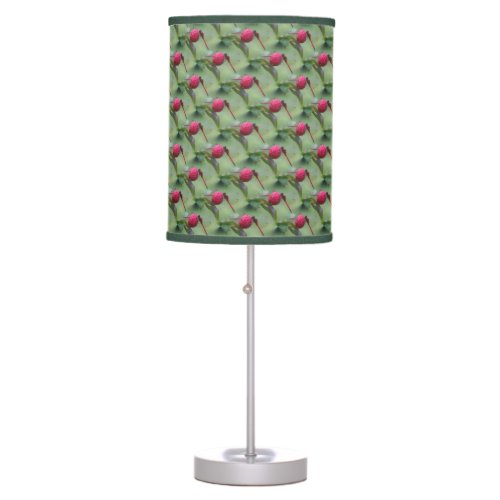 Red Dragonfly Nature Pattern   Table Lamp