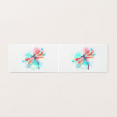 Red dragonfly on watercolor background (Outside Unfolded)