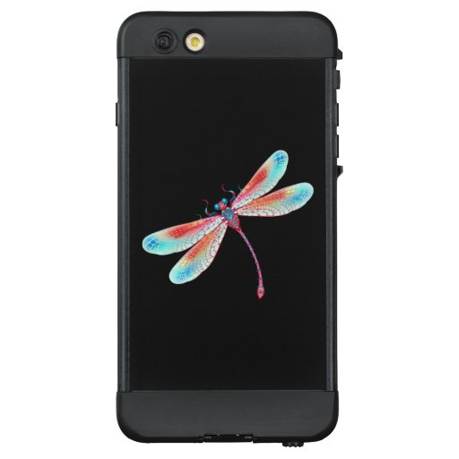 Red dragonfly on watercolor background LifeProof NÜÜD iPhone 6 plus case