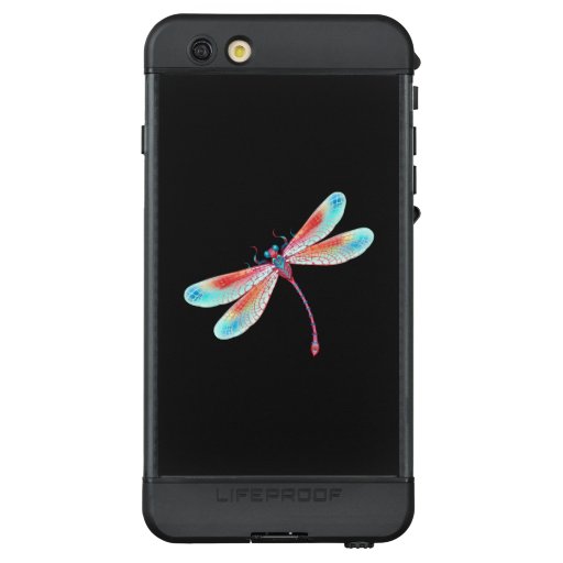 Red dragonfly on watercolor background LifeProof NÜÜD iPhone 6s plus case