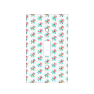 Red dragonfly on watercolor background light switch cover