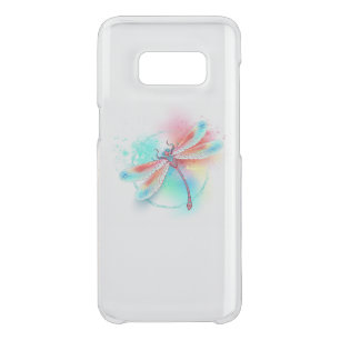 Red dragonfly on watercolor background uncommon samsung galaxy s8 case