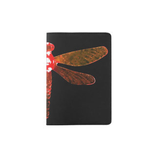 Red Dragonfly Passport Holder