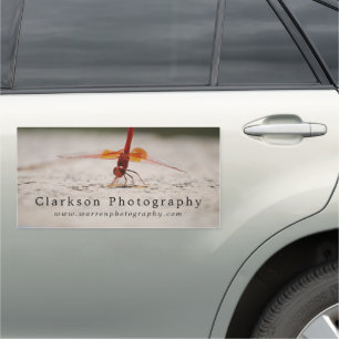 Red Dragonfly, Photographer, Photography Car Magnet