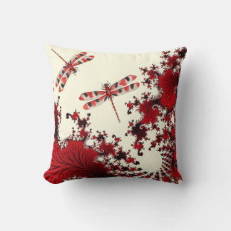 Red Dragonfly Pillow