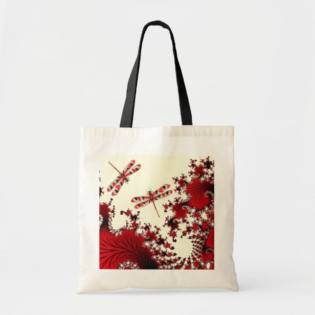 Red Dragonfly Tote Bag (Front)