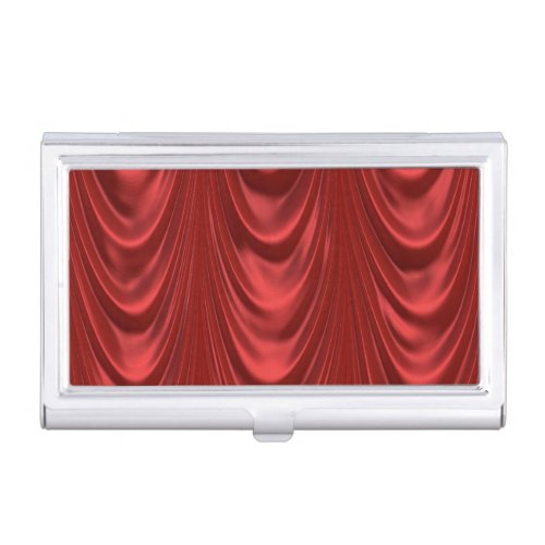 Red Drama Theatre Stage Curtains Acting Theater Case For Business Cards