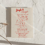 Red Drawn Jingle & Mingle Christmas Santa Party Invitation<br><div class="desc">If you looking for a unique and stylish elegant and easy to edit for your Christmas Party invitation, this one is for you. And As you see this design features a red hand drawn Christmas Santa Claus in dance floor and Christmas lightings and disco ball. With Hand written Christmas whimsical...</div>