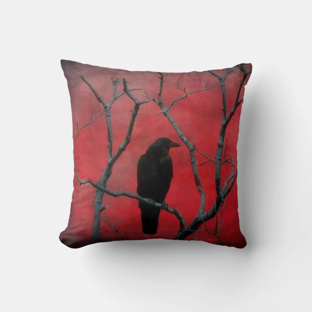 Red Dream Throw Pillow (Front)