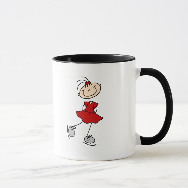 Red Dress Figure Skater Tshirts and Gifts Mug (Right)