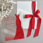 Red Dress Forty & Fabulous 40th Birthday Party Acrylic Invitations<br><div class="desc">Red Dress Forty & Fabulous 40th Birthday Party Acrylic Invitations

See many more variations in our collection below</div>