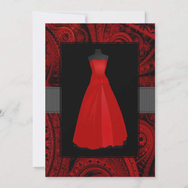 Red Dress Invitations (Front)