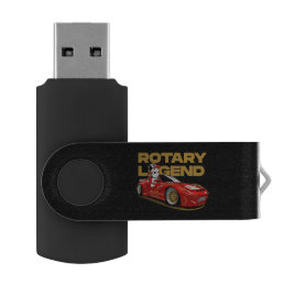 RED DRIFT RACING ROTARY LEGEND ANIME STYLE FLASH DRIVE
