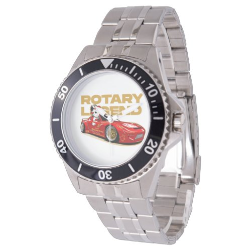 RED DRIFT RACING ROTARY LEGEND ANIME STYLE WATCH