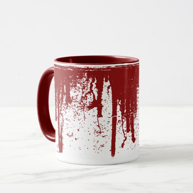 Red Drip Mug (Front Left)