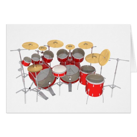 Red Drum Kit: 10 Piece: Cards (Front Horizontal)