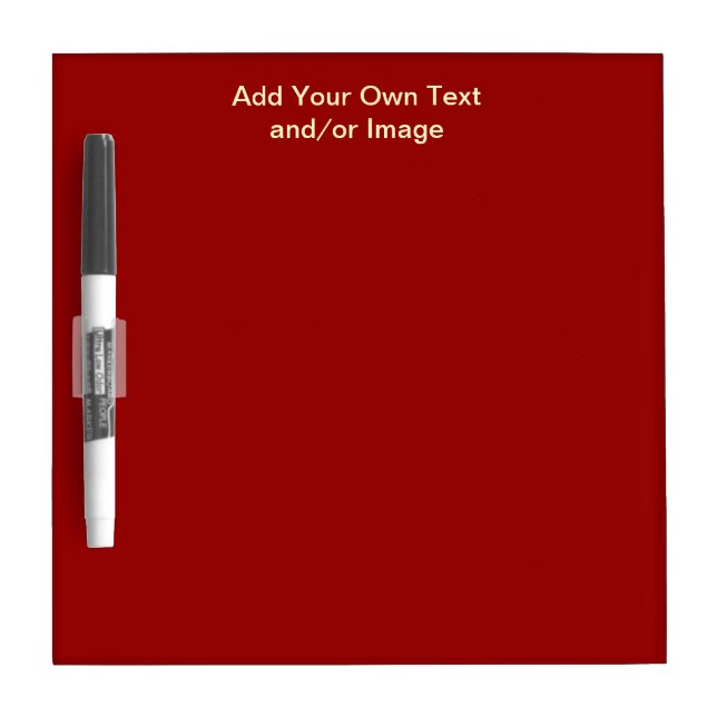 Red Dry Erase Board Template (Front)
